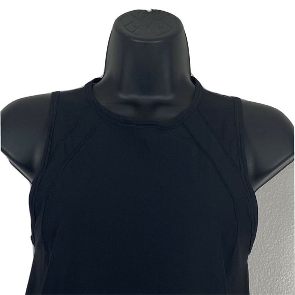 Lululemon Sculpt Cutout Tank Black Top Mesh 4/6 - Picture 3 of 9